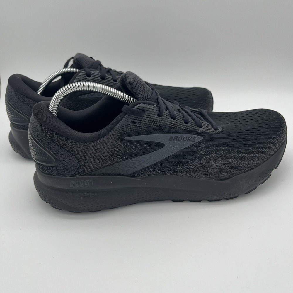 Brooks Ghost 16 Mens 12D Shoes Black 1104181D020 Running Sneaker Gym Walking